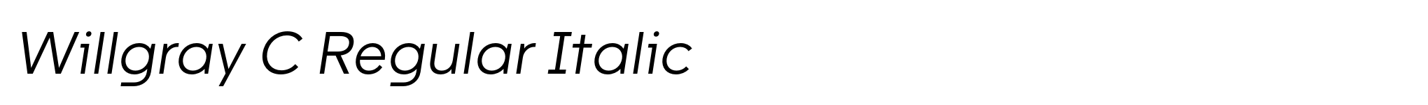 Willgray C Regular Italic image